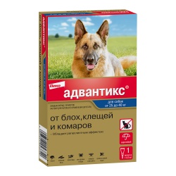 Адвантикс для собак более 25кг, пип 4мл (1 пип/уп)