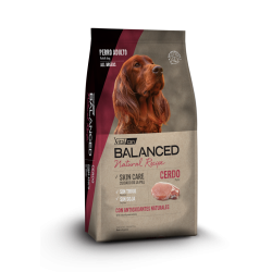 Виталкан сухой корм Balanced Dog Adult Natural Recipe для взрослых собак со свининой