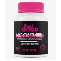 Мультивитамины FeelGOOD с карнитином и таурином для взрослых собак мелких пород, 140 таб.