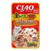 INABA влажный корм для кошек Kinnodashi Тунец Магуро и тунец Кацуо с куриным филе, 60 г