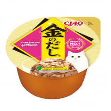 INABA CIAO влажный корм для кошек Kinnodashi cup Тунец Магуро с морским гребешком, 70 г