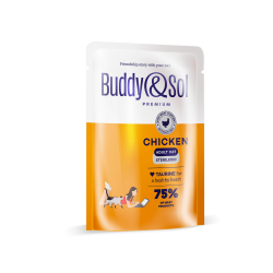 Buddy Sol пауч для стерилизованных кошек и котов, курица в соусе