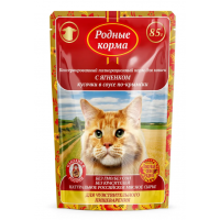 Родные корма пауч для кошек с чувствительным пищеварением, ягненок