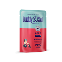 Buddy Sol пауч для врослых кошек, кусочки в соусе с телятиной