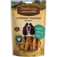 Деревенские лакомства. Куриные палочки крученые для собак 100 гр.