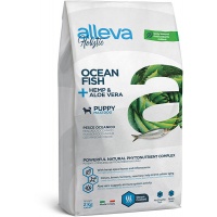 Сухой корм для щенков крупных пород Alleva Holistic Ocean Fish + Hemp & Aloe vera Puppy Maxi