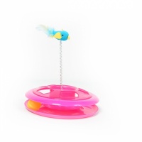 DUVO+ Игрушка для кошек "Happy Hoop", розовая, 26см
