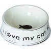N1 Миска керамическая стилизованная под старину "I love my cat", 12,5*5 см, МКР1291