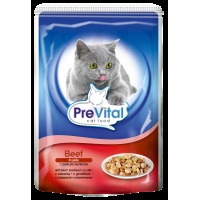 PreVital Classic консервы с говядиной в желе для кошек, 100 г