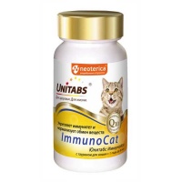 ЮНИТАБС ImmunoCat с Q10 Витамины для кошек 120таб. U303