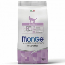 Monge Cat Sterilised корм для стерилизованных кошек 1,5 кг + Мышка-кормушка