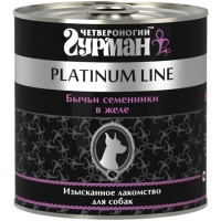 Четвероногий Гурман Platinum консервы для собак Бычьи семенники в желе