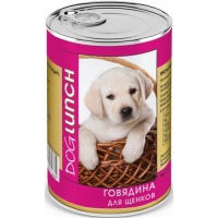 Dog Lunch консервы для щенков Говядина