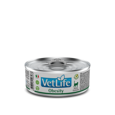 Farmina VET LIFE NATURAL DIET CAT OBESITI паштет для кошек при ожирении, 85 г