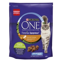 Purina One Природа Здоровья сухой корм для кошек индейка