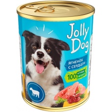 Зоогурман Jolly Dog консервы для собак Ягненок с сердцем